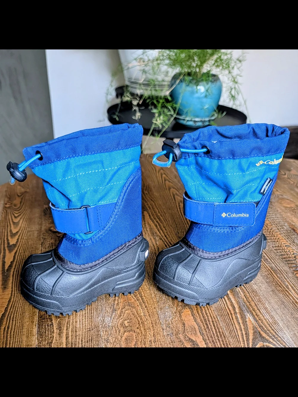 Columbia Kids Blue Winter Snow Boots - Warm Waterproof Outdoor Shoes